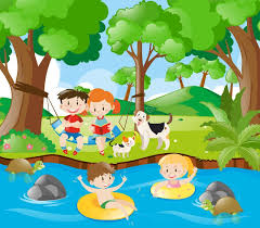 In the river